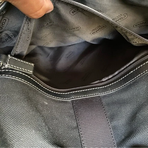 Coach canvas messenger bag